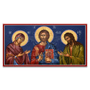 Christ, Theotokos, and John the Baptist Deesis Row (Fiorenzo) Icon (10x5)