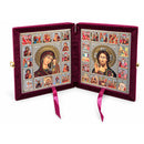 U630 Christ the Teacher and Virgin of Kazan Feast Day Diptych