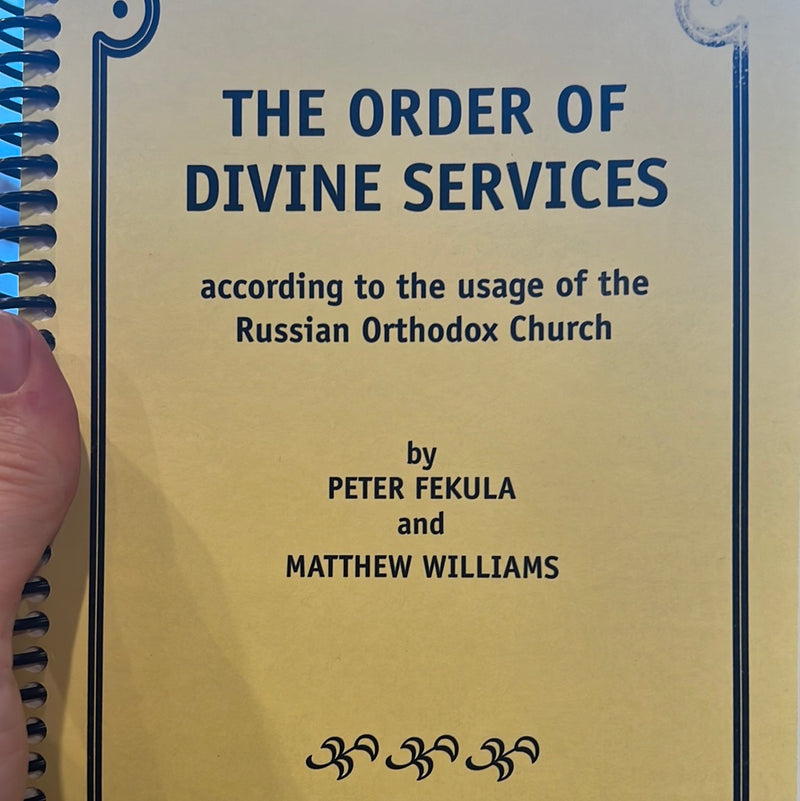 The Order of Divine Services-Yellow