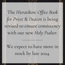 Hieratikon: Office Book for Priest & Deacon