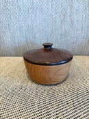 Cherry and Figurell Walnut small bowl with lid