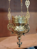 Hanging Lamp Straight edge gold