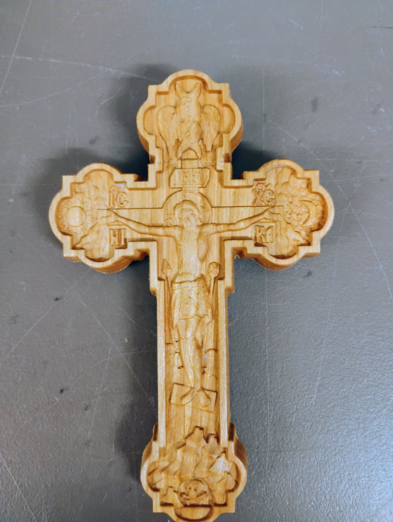 6" Wooden Cross - St. Herman Studios