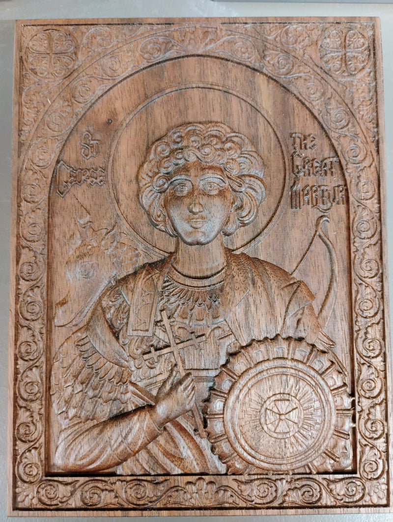 6 x 8 St George Walnut Icon
