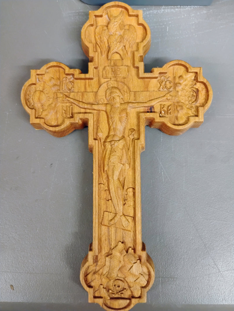 10" Wooden Cross - St. Herman Studios