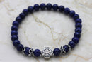 Semi-Precious Stone Lapis Lazuli Prayer Bracelet