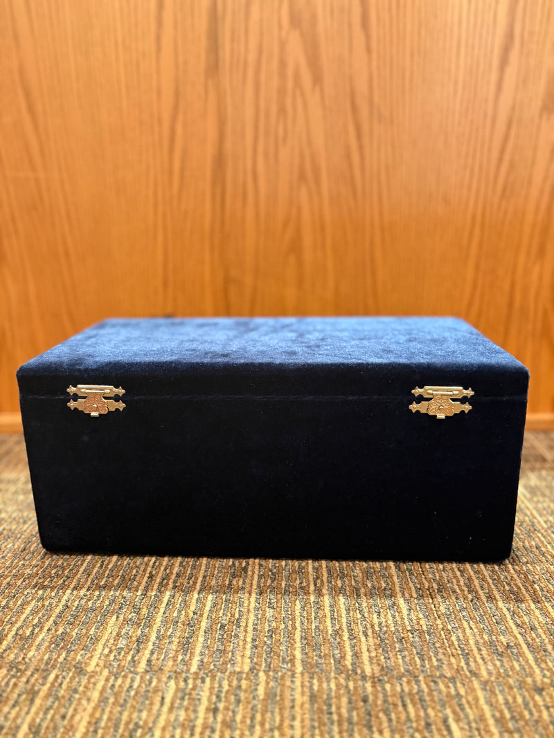 Silver Censer with Blue Velvet Box