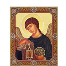JC158-S ARCHANGEL Gabriel Gold Foil - Wooden Icon 3 inch, Gold foil Cross on the Back Side $6.00