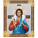 JC31-M Christ Good Shepherd Wooden Icon Gold Foil