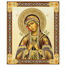 JC6-S Seven Swords Gold Foil Wooden Icon