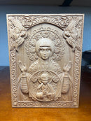 6x8 Our Lady of the sign in Maple