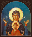 12F26 Icon of the Most Holy Theotokos "More Spacious than the Heavens"- Russian 5.5x6