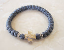 Deep Gray Satin Wrist Prayer Rope