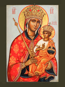 12G82 Icon of the Theotokos "Queen of Heaven" 4.5x6