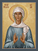 12LE1 Icon of Righteous Leah 4.5x6