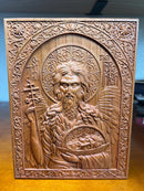 6x8 St. John the Forerunner Icon in cherry