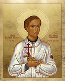 1AL22 Icon of St. Alexander Schmorell - 20th c. 5x6.25