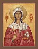 1DO35 Icon of St. Dorothy the Martyr 4.75x6.25