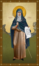 1EC10 Icon of St. Ebba of Coldingham 3.75x6.25