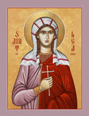 1LE45 Icon of St. Lea 4.75x6.25