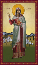1LU40 Icon of St. Lucia of Syracuse 3.75x6.25