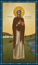 1UL10 Icon of St. Ulphia of Amiens 3.75x6.25