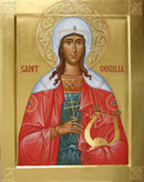 1CE10 Icon of St. Cecilia of Rome 5x6.25