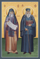 1SS25 Icon of Sts. Silouan and Sophrony 4.25x6.25