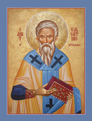 1VA21 Icon of St. Valentine of Interamna 4.75x6.25
