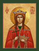1ST26 Icon of St. Stephanie (Corona) 4.75x6.25