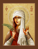 1VI12 Icon of St. Viviana of Rome 4.75x6.25