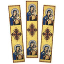 TBM103 Virgin Mary Eternal Bloom Tapestry Book Markers 9 1/8"x2"Textile Art
