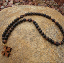Tiger Ebony 50-Bead Prayer Rope