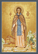 1TA05 Icon of St. Theodora of Alexandria 4.5x6.25
