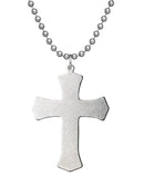 Genuine U.S. Military Issue Warrior Cross with Beaded Chain - 24"