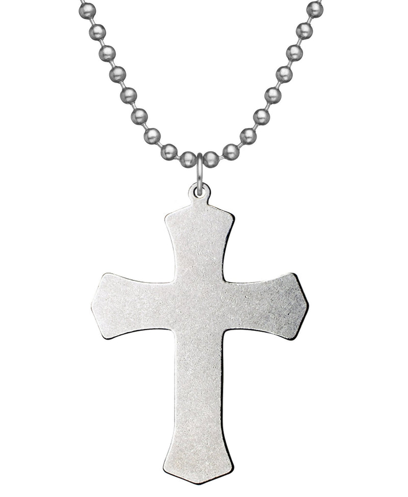 Genuine U.S. Military Issue Warrior Cross with Beaded Chain - 24"