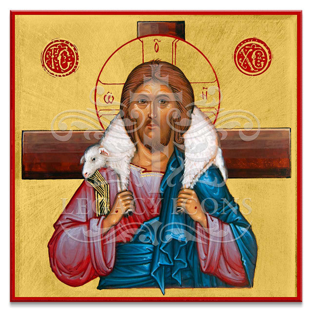 Christ the good shepherd icon
