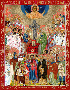 All Saints of Scotland - icon173 - 10 inch