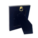 R10 Virgin Mary Feodorovskaya Gold Foil Icon in Burgundy Frame Decorated With Crosses - Wall hanging and Comes With Its Stand 5 1/2 inch Tall