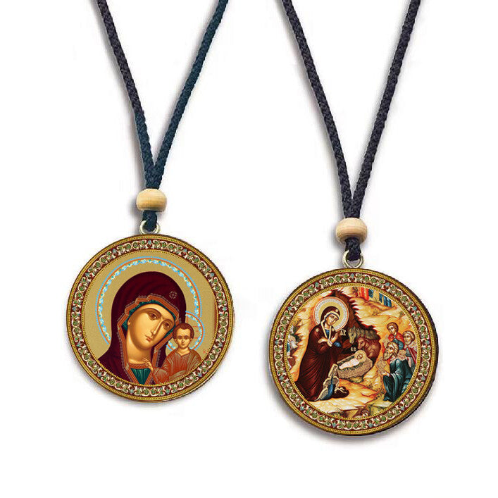 CA2 Nativity and Virgin of Kazan - Gold Foil Icons