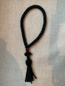 50 knot prayer rope with tassel and colored bead