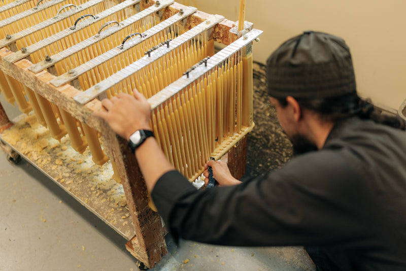 Hand-dipped 100% Beeswax Candles