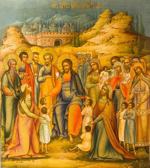 Christ, "Blessing the Children" - icon291 - 6 inch