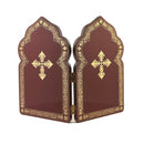 DM2 Church Dome Shape Diptych - Virgin of Kazan and Christ The Teacher