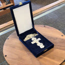 Sterling Silver 3 Bar Pectoral Cross