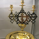 Litiya Tray, gold and silver plated