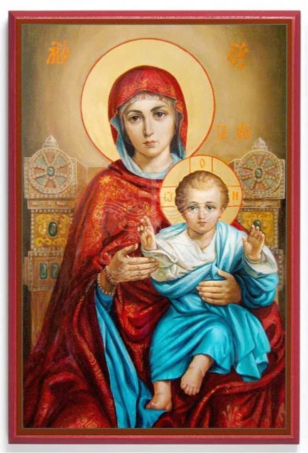 Theotokos Enthroned (Russian) Icon