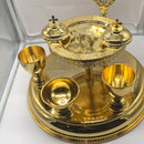 Litiya Tray, gold and silver plated