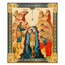 JC123-M Baptism of Christ Icon Gold Foil Wooden Icon