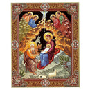 JC134-S Nativity of Christ Gold Foil Wooden Icon